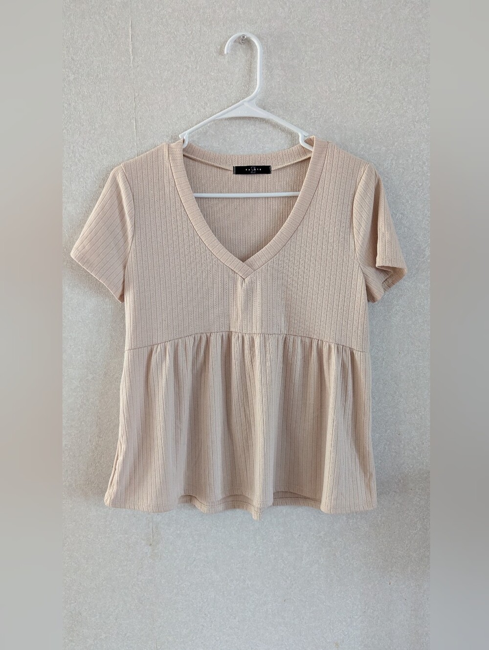 21 Saints Ribbed Babydoll Top